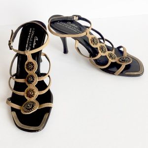 Donald J. Pliner Couture strappy heels sandals